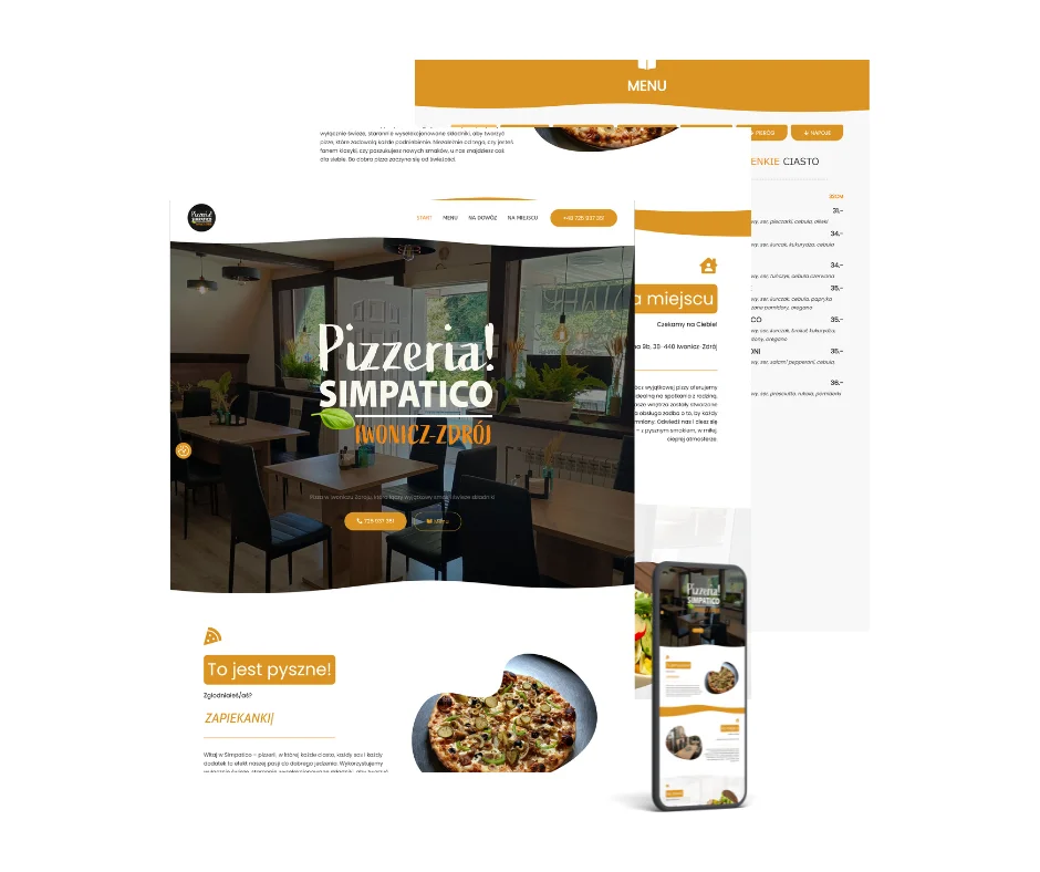 strona dla restauracji strony www rzeszów